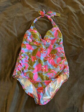 Beach Bump Maternity Bathing Suit L
